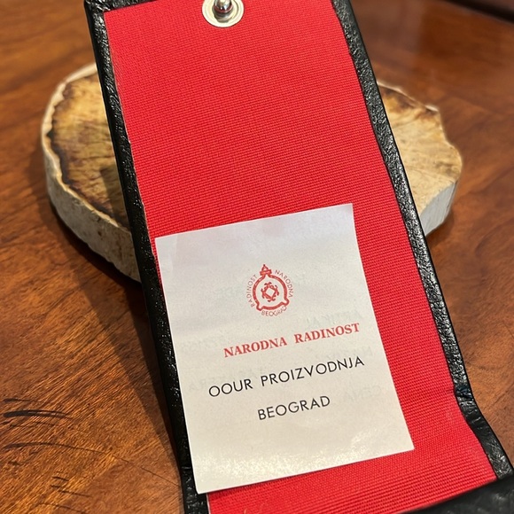 Leather Vintage Cigarette Case Handmade Red Embroidery Design NWOT - Picture 4 of 6